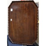 A George III mahogany tray 72cm x 49cm