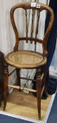 A Victorian child's chair