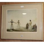 William Russell Flint, limited edition print, Castanets 38 x 53cm.