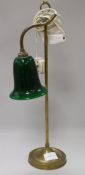 A brass desk lamp height 55cm