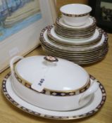 A Royal Crown Derby 'Kedleston' pattern part dinner service