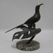 A bronze bird study, L. Lewellyn, 4/200, height 28cm