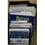 A collection of Naval, Nelson, books etc