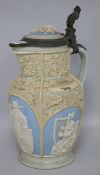 A Villeroy and Boch flagon height 30cm