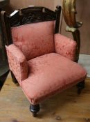 An Edwardian child's easy chair