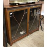 A glazed bookcase W.144cm