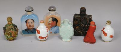 Eight Chinese snuff bottles