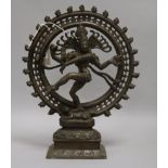 A bronze Hindu figure