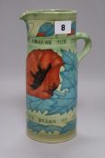 A Dennis China Works poppy jug, height 24cm