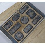 A cased set of Chinese inkcakes