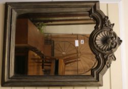 A gilt frame wall mirror W.72cm
