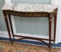 French marble-topped table W.90cm
