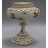 A Royal Worcester vase, painted with pheasants pattern 1004 height 18cm