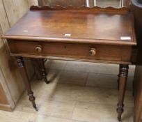 A Victorian mahogany side table W.78cm