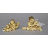 Two Japanese ivory carvings