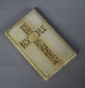 A 19th century Cantonese carved ivory calling card case