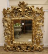 A Florentine style gilt wall mirror W.80cm