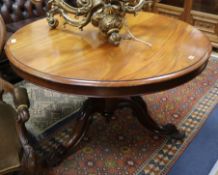 A Victorian mahogany table W.120cm