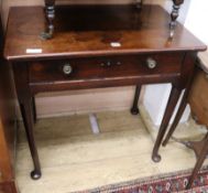 A mahogany lowboy W.76cm