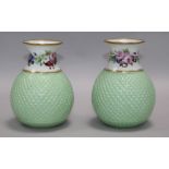 A pair of St Honore Paris vases