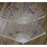 Two fans by Nathalie and Duvelleroy
