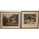 Ward after Chalon, coloured mezzotint, Wasp, Child and Billy, overall 57 x 69cm and another print of