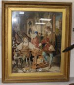 A Victorian needlepoint picture height 73cm width 60cm