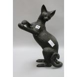 A bronze model of a cat height 46cm