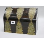 A Victorian gilt brass mounted coromandel casket