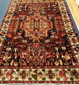 A Bakhtiar rug 287 x 190cm