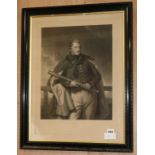 Ward after Briggs, mezzotint, portrait of the Earl of Yarborough, overall 56 x 42cm