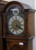 An oak thirty hour longcase clock W.40cm