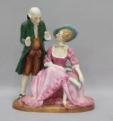 A rare Royal Doulton group 'The Court Shoemaker' HN1755, restored