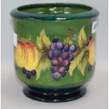 A Moorcroft 'Fruit and Vine' jardiniere height 7cm