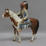 A Beswick model of a Red Indian mounted on a pony