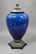 An Art Deco lidded vase by Paul Milet for Sevres, height 38cm