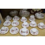 A Royal Crown Derby 'posies' tea and part dinner service