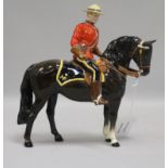 A Beswick model of a Royal Canadian mounted policeman