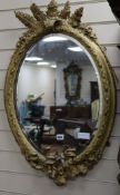 A gilt frame mirror W.54cm