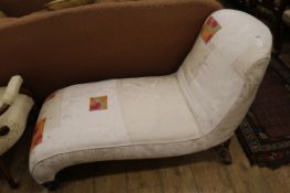 An upholstered day bed