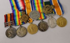 Assorted medals including Transvaal