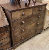 A Victorian mahogany chest W.109cm