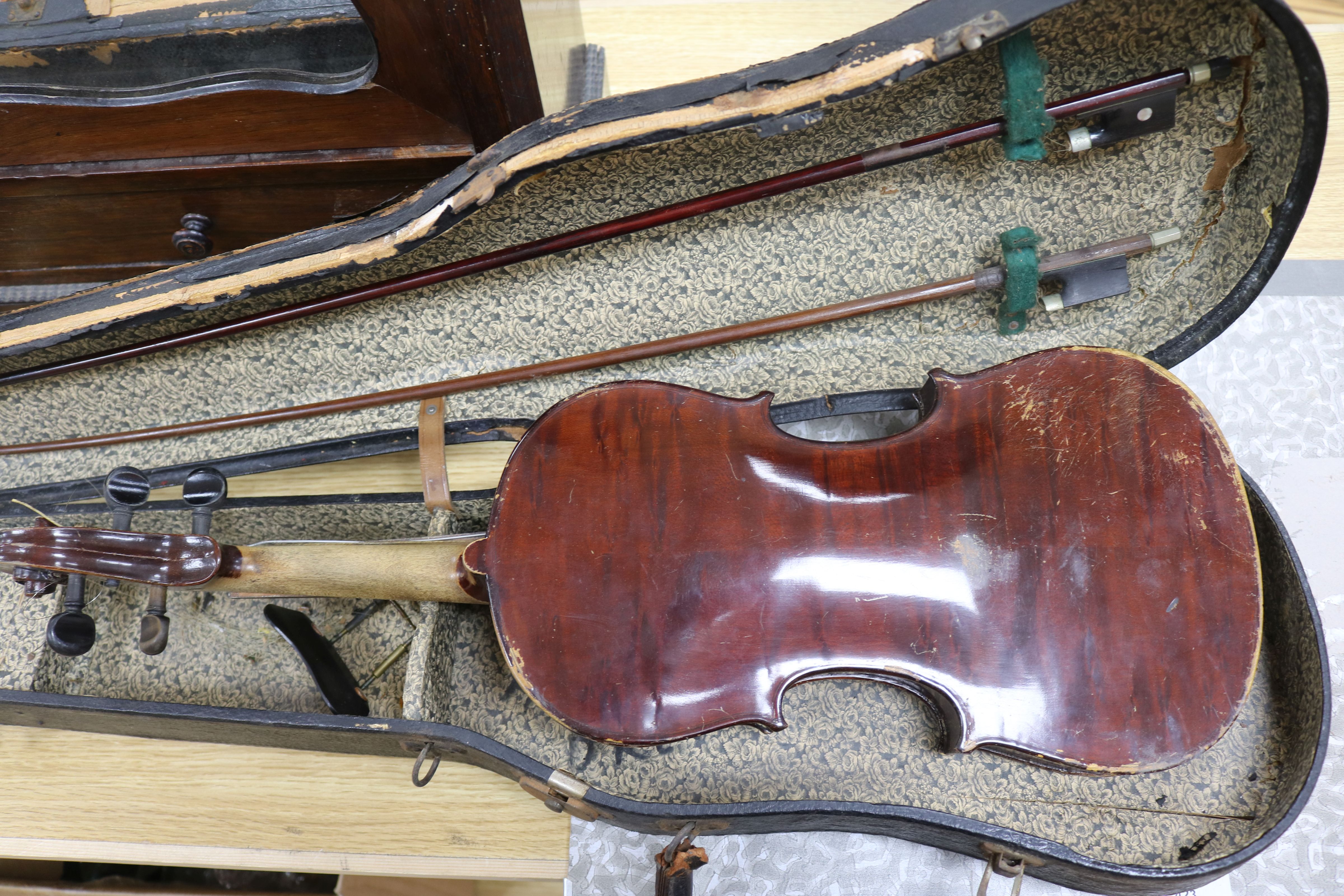 A holocaust survivor cased violin - Image 8 of 9