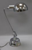 A Jumo 600 20th century chrome desk lamp height 44cm