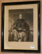 Ward after Briggs, mezzotint, portrait of the Earl of Yarborough, overall 56 x 42cm