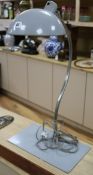 A grey industrial desk lamp height 62cm