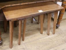 A nest of three Robin Nance tables W.67cm