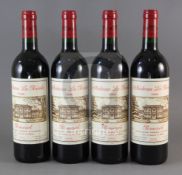 Four bottles of Chateau La Pointe, Pomerol, 1998