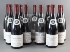 Eleven bottles of Chassagne Montrachet, Morgeot Louis Latour, 2000.