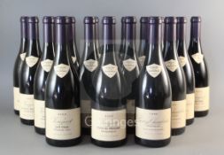 Seven bottles of Vougeot, Clos Du Prieure, Monopole, 2000, 6 x Vougeot